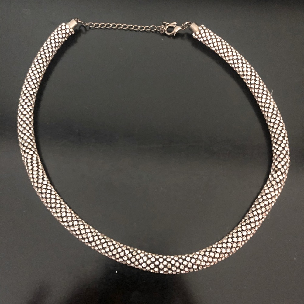 Thick Diamond pave necklace